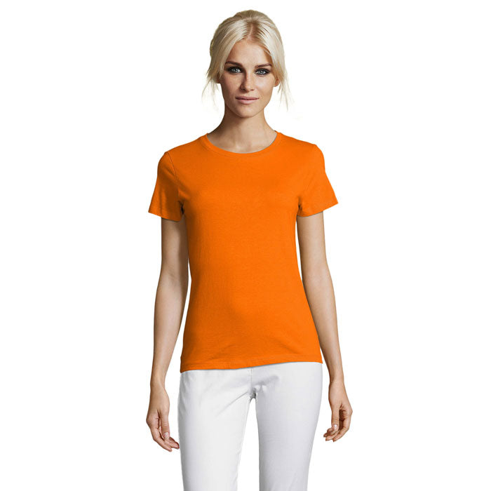 Branded Women's T-Shirt in Orange