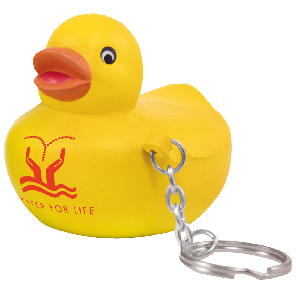 Branded Duck Stress Toy Keyring
