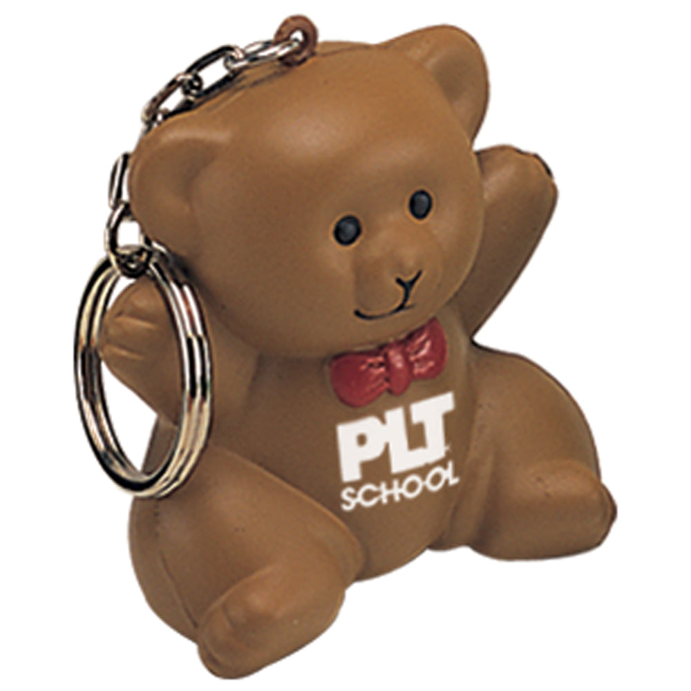 Branded Teddy Bear Stress Toy Keyring