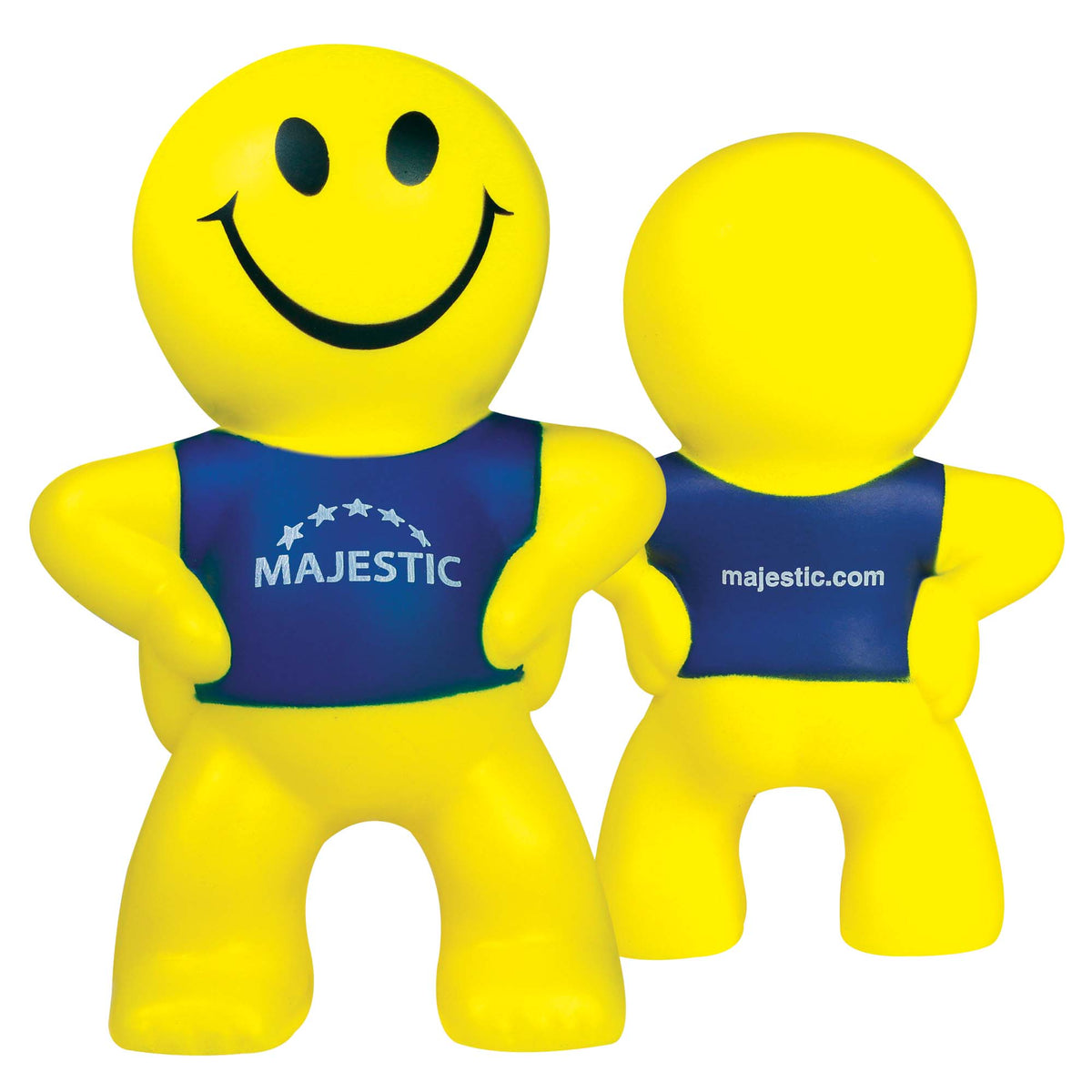 Branded Smiley Character Stress Toy