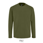 Branded Heavyweight Long Sleeve T-Shirt colour option DK