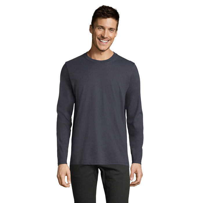 Branded Heavyweight Long Sleeve T-Shirt colour option MU