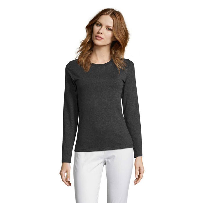 Branded Heavyweight Long Sleeve Women's T-Shirt colour option CE