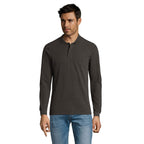 Branded Long Sleeve Men's Polo Shirt colour option CE