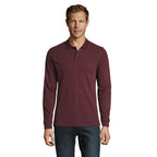 Branded Long Sleeve Men's Polo Shirt colour option HX