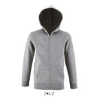 Branded Kids Zip Hoodie in Grey