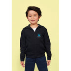 Branded Kids Zip Hoodie in use