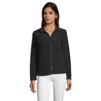 Branded Women's Fleece Jacket in Black