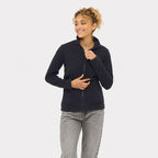 Branded Women's Fleece Jacket in use