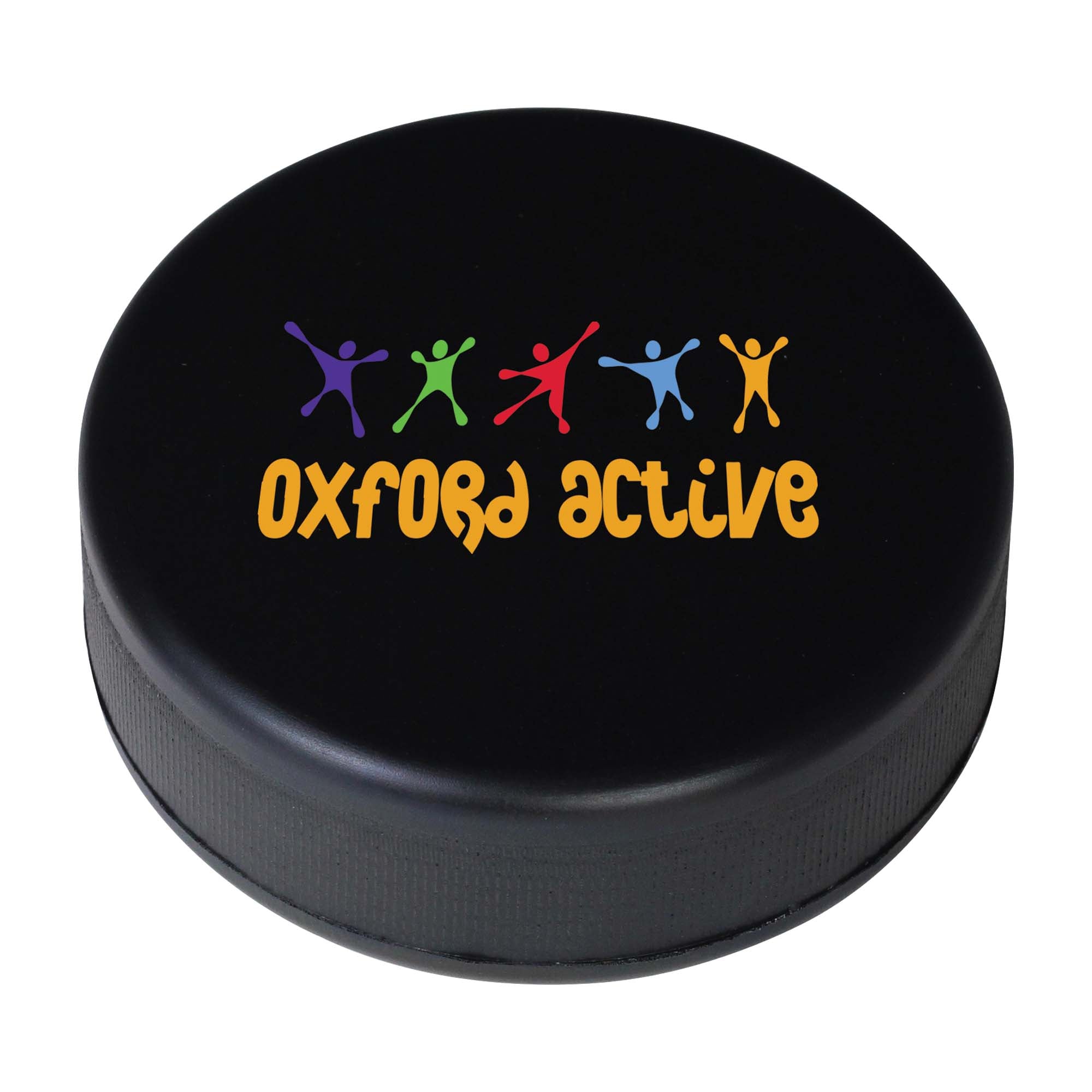 Branded Ice Hockey Puck Stress Toy