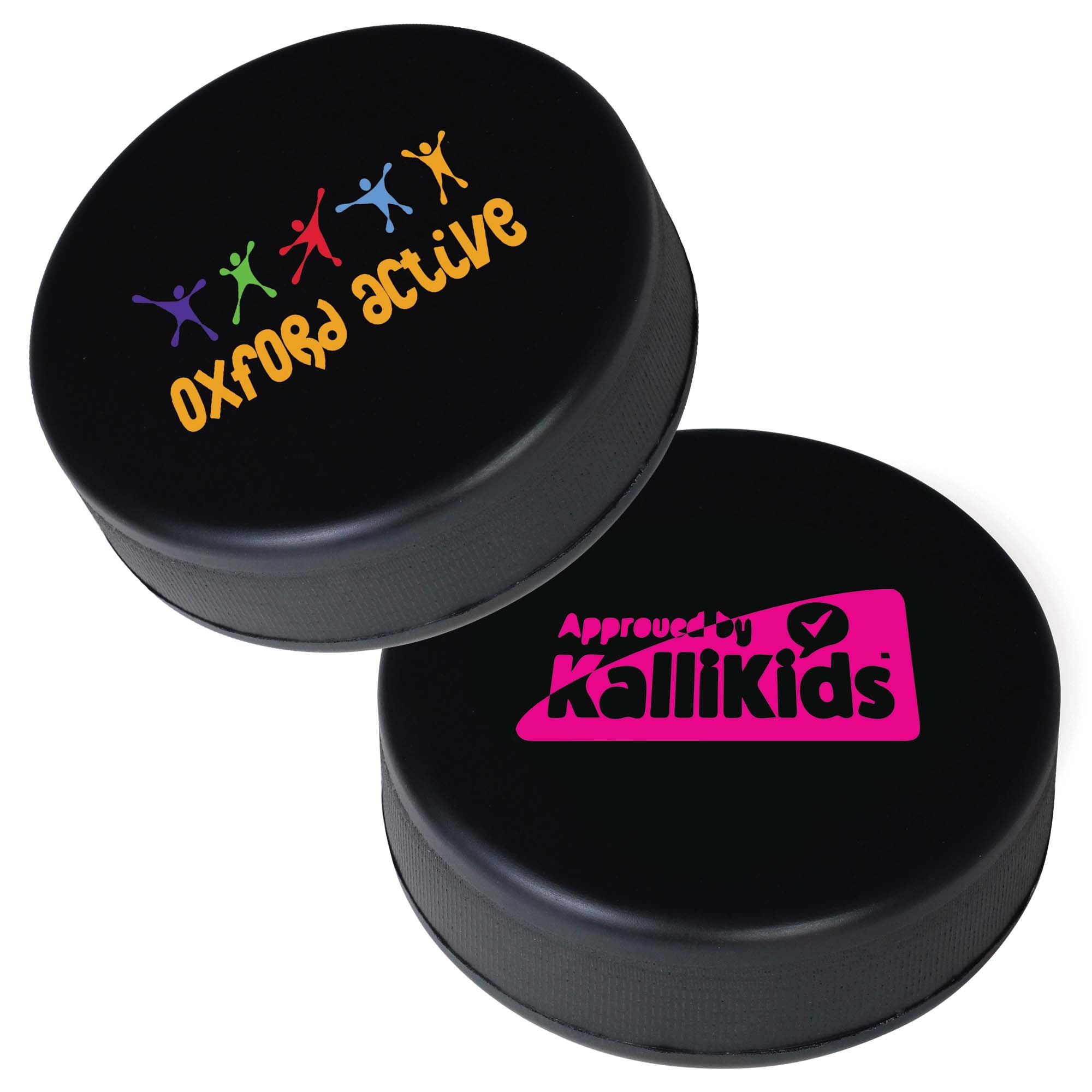 Branded Ice Hockey Puck Stress Toy