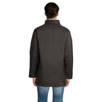 Branded padded jacket, back view