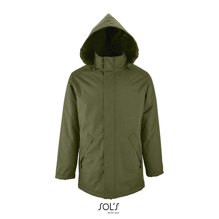 Branded Padded Jacket in Green