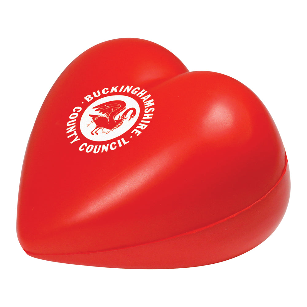 Branded Love Heart Stress Toy