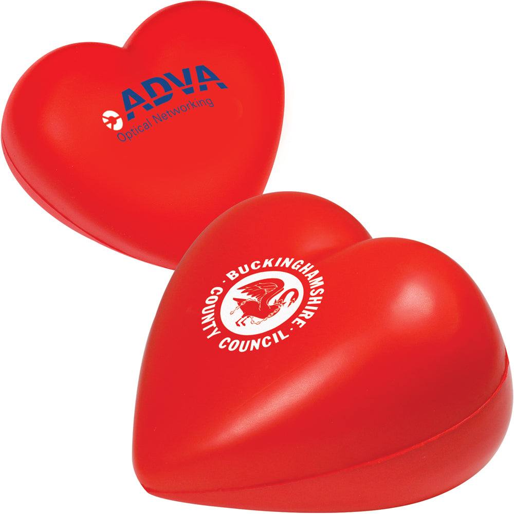 Branded Love Heart Stress Toy