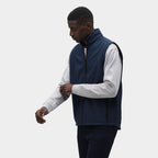 Branded Men's Softshell Gilet in use