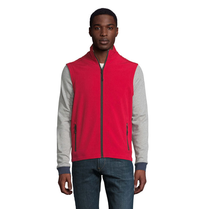 Branded Men's Softshell Gilet colour option PE