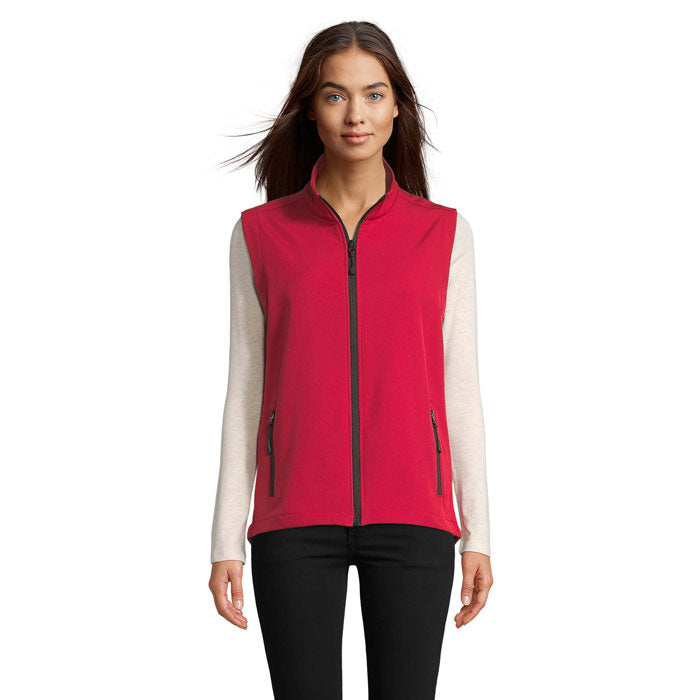 Branded Women's Softshell Gilet colour option PE