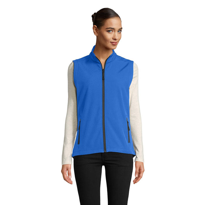 Branded Women's Softshell Gilet in Blue