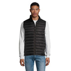 Branded Men's Packable Down Gilet in Black
