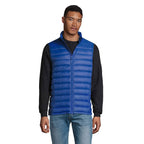 Branded Men's Packable Down Gilet in Blue