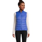 Branded Women's Packable Down Gilet in Blue
