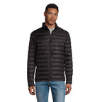 Branded Men's Packable Down Jacket in Black