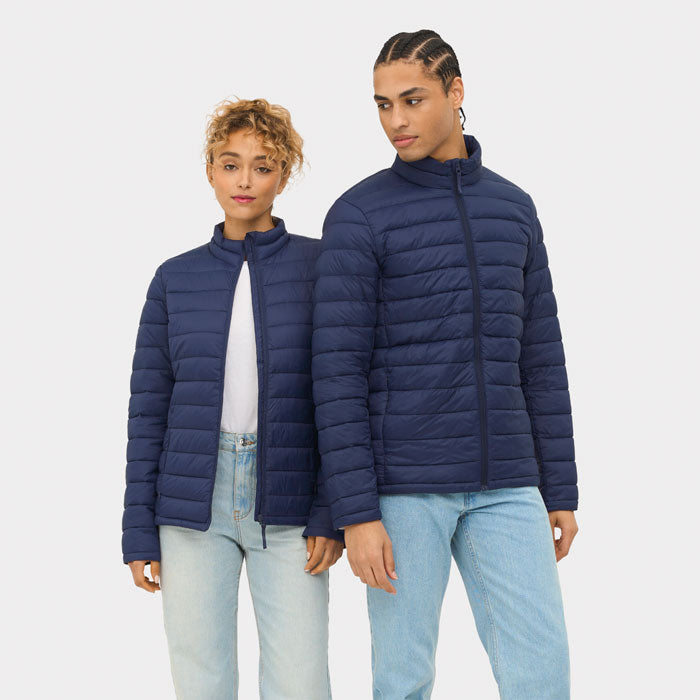Branded Women's Packable Down Jacket in use