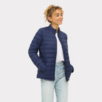 Branded Women's Packable Down Jacket in use