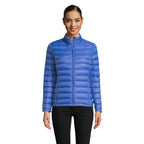 Branded Women's Packable Down Jacket in Blue