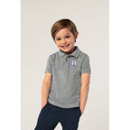 Branded Premium Kids Polo Shirt in use