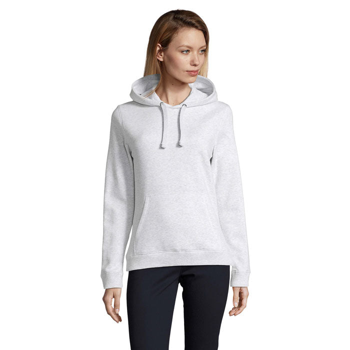 Branded Women's Pullover Hoodie in Grey