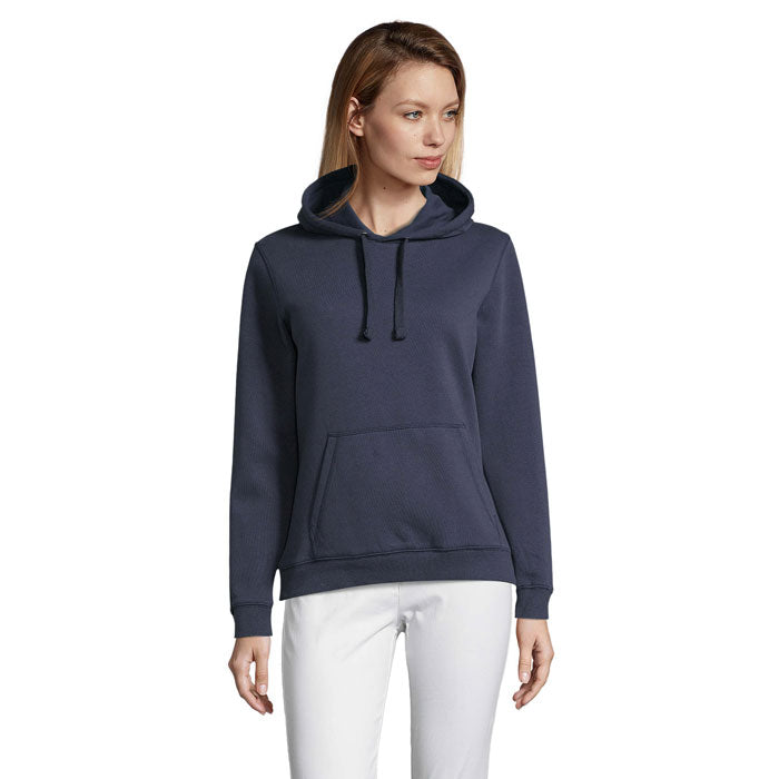 Branded Women's Pullover Hoodie in Blue
