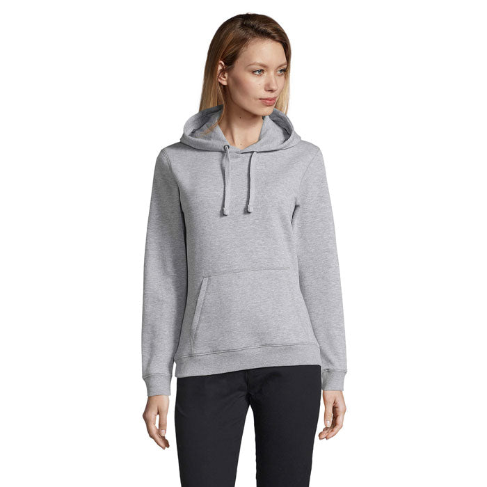 Branded Women's Pullover Hoodie in Grey