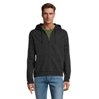 Branded Men's Zip Hoodie in Black