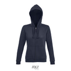Branded Women's Zip Hoodie in Blue