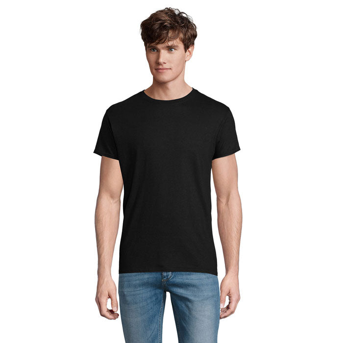 Branded Lightweight Organic T-Shirt in Black