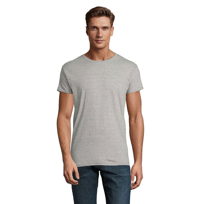 Branded Lightweight Organic T-Shirt in Grey