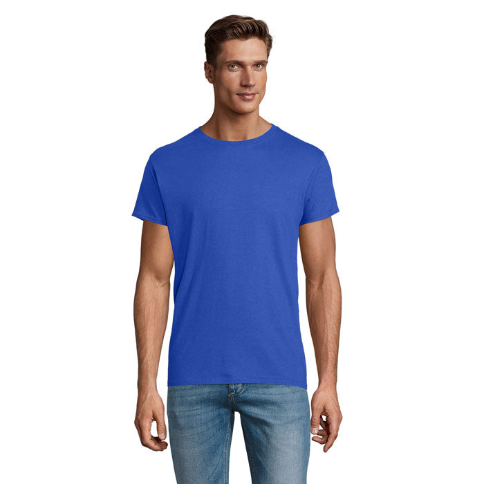Branded Lightweight Organic T-Shirt in Blue