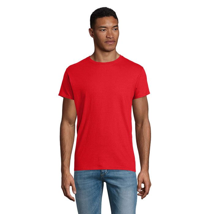 Branded Lightweight Organic T-Shirt in Red