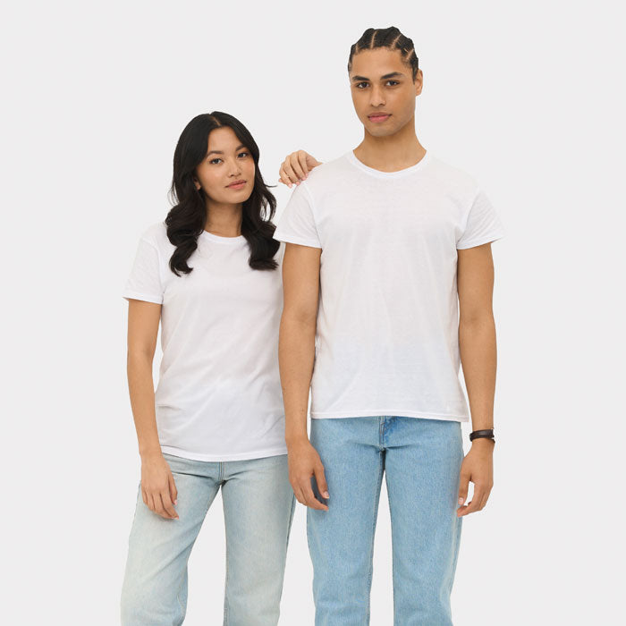 Branded Lightweight Organic T-Shirt in use
