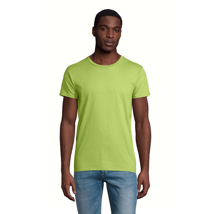 Branded Organic Fitted T-Shirt in Green