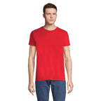 Branded Organic Fitted T-Shirt in Red