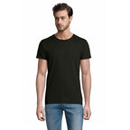 Branded Organic Fitted T-Shirt in Black
