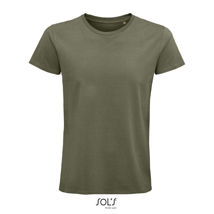 Branded Organic Fitted T-Shirt in Green
