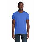 Branded Organic Fitted T-Shirt in Blue