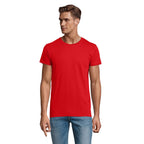 Branded Organic Fitted T-Shirt in Red