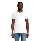 Branded Organic Fitted T-Shirt in White