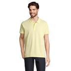 Branded Organic Piqué Men's Polo Shirt colour option LY