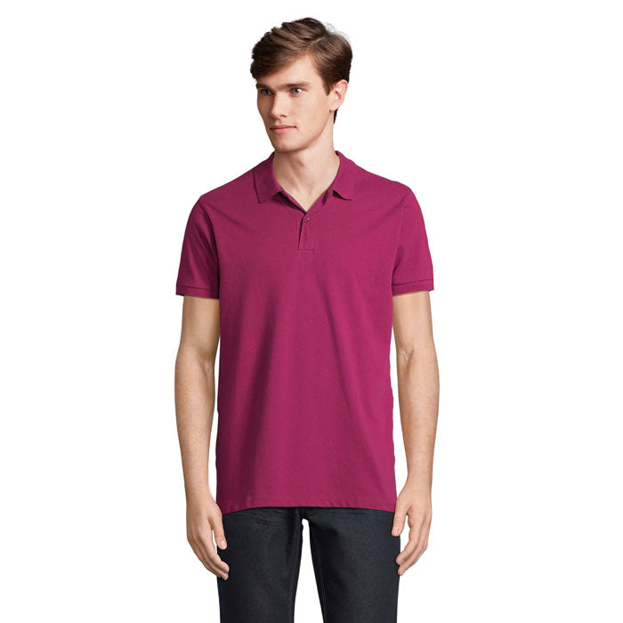 Branded Organic Piqué Men's Polo Shirt colour option PA